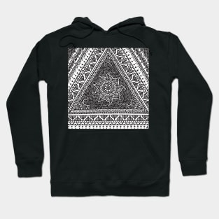 Triangle Henna Flower Hoodie